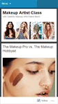 Mobile Screenshot of makeupartistclass.com