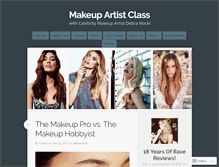Tablet Screenshot of makeupartistclass.com